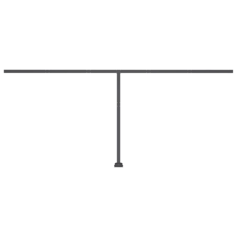 vidaXL izvelkama markīze ar LED, zili balta, 500x300 cm, manuāla