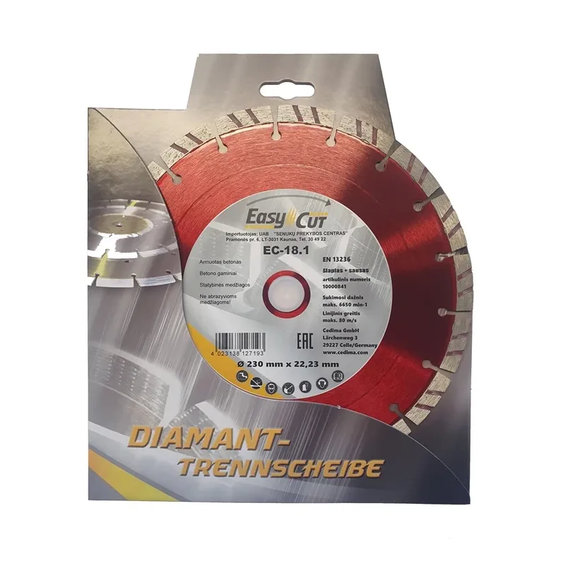 Pjovimo diskas Cedima EC-18.1, 230 mm x 22.23 mm x 2.4 mm
