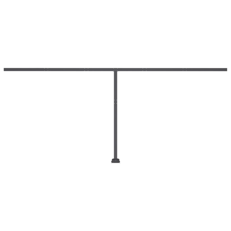 vidaXL izvelkama markīze ar LED, 500x300 cm, manuāla, dzeltenbalta