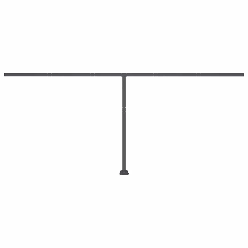 vidaXL izvelkama markīze, LED, vēja sensors, 500x300 cm, zila un balta