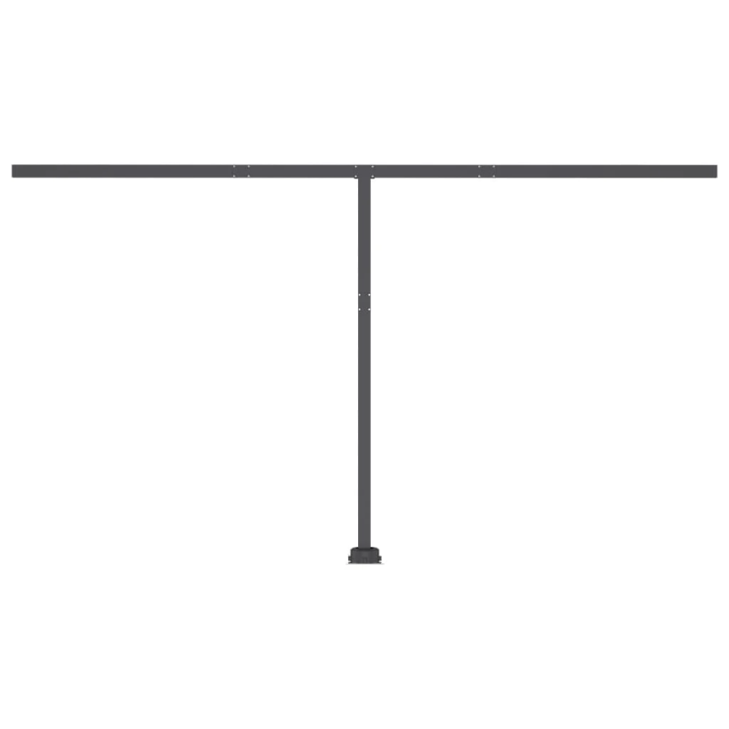 vidaXL izvelkama markīze ar LED, 400x350 cm, manuāla, zila un balta