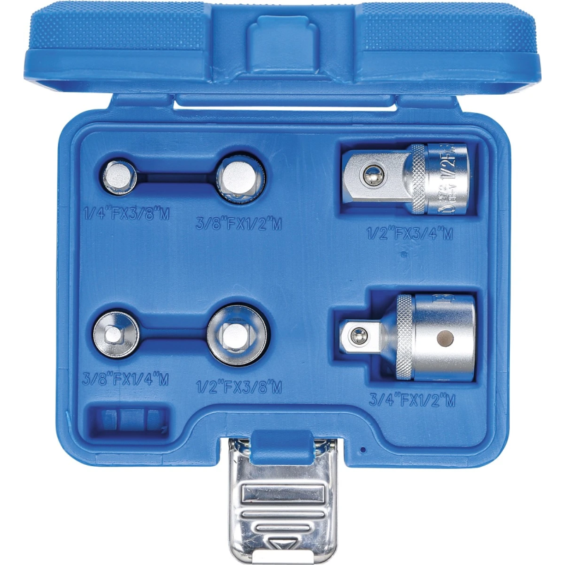 Adapteru komplekts koferī - 6 gab.