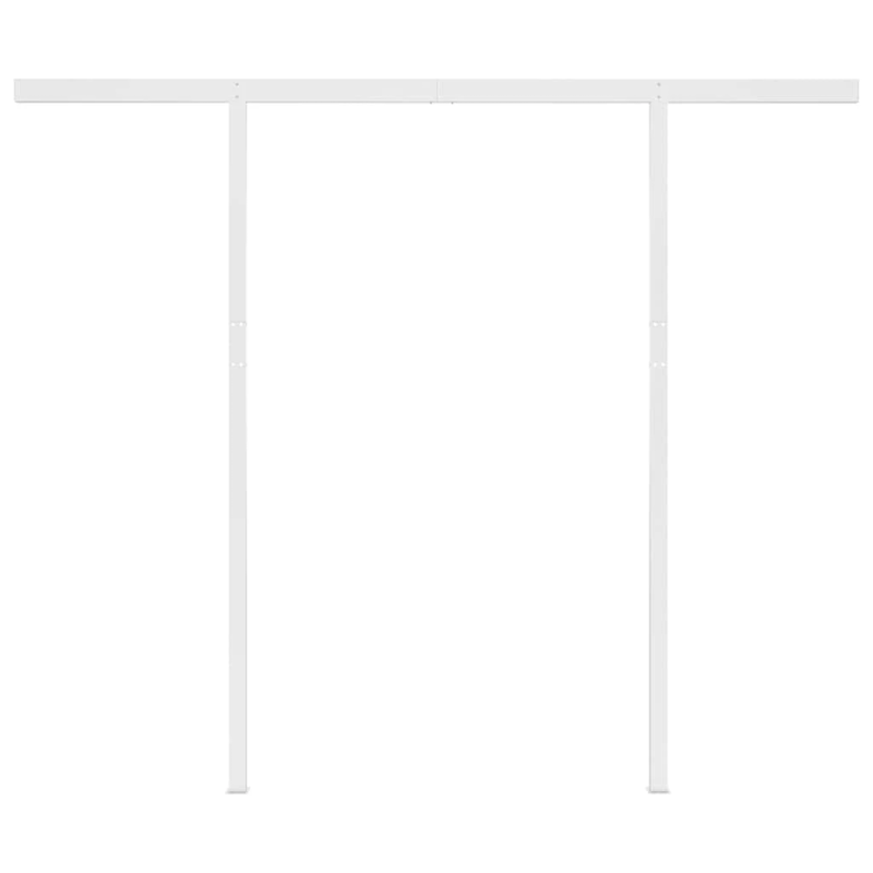 vidaXL izvelkama markīze ar LED, 3x2,5 m, manuāla, krēmkrāsas