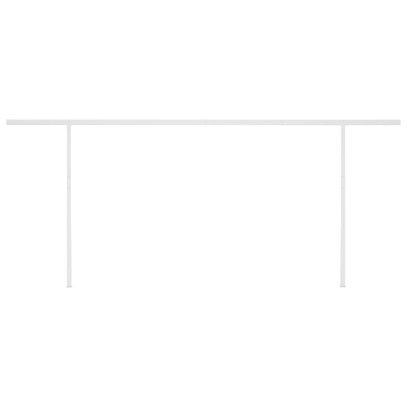 vidaXL izvelkama markīze ar kātiem, 6x3 m, manuāla, oranža un brūna