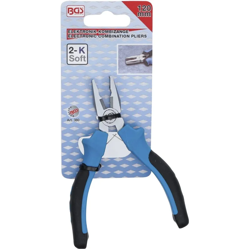 Elektroniskās kombinētās knaibles - ar atsperi - 120 mm