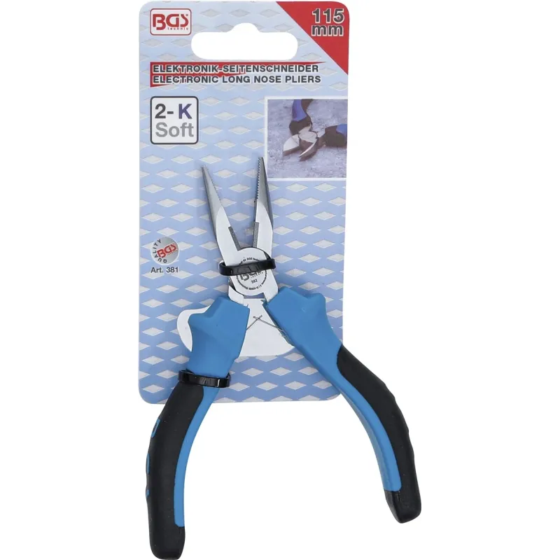 Elektroniskās sānu knaibles - ar atsperi - 115 mm