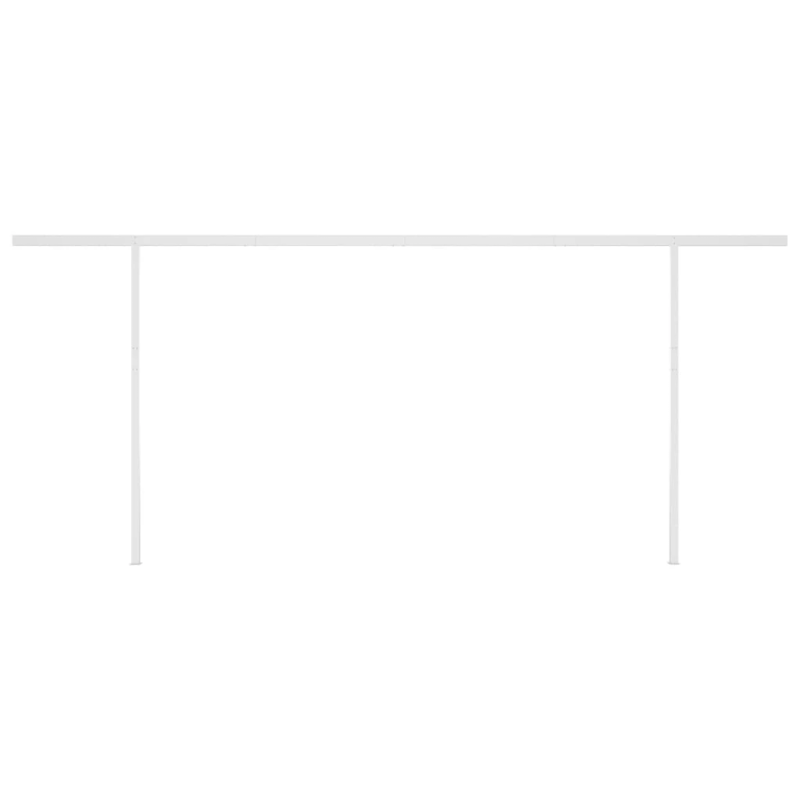 vidaXL izvelkama markīze ar kātiem, 6x3,5 m, manuāla, zili balta