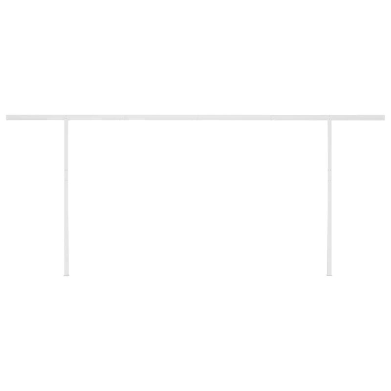 vidaXL izvelkama markīze ar kātiem, 6x3,5 m, automātiska, zili balta