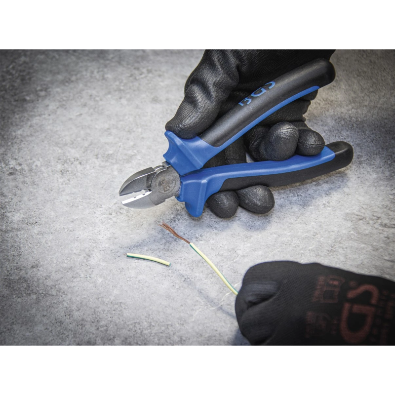 Sānu knaibles - ar izolācijas noņēmēja funkciju - 165 mm