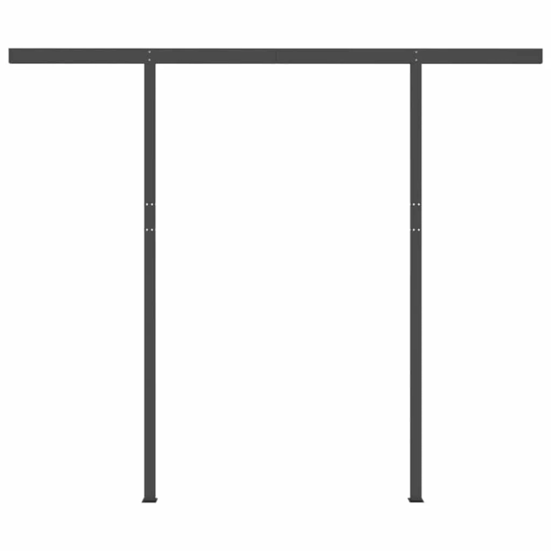 vidaXL izvelkama markīze ar LED, 3x2,5 m, manuāla, krēmkrāsas