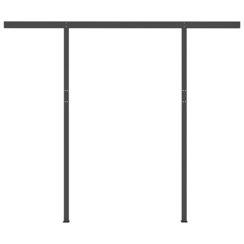 vidaXL izvelkama markīze ar stabiem, 3,5x2,5 m, automātiska