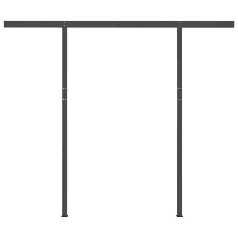 vidaXL markīze ar kātiem, 3,5x2,5 m, automātiska, oranža un brūna