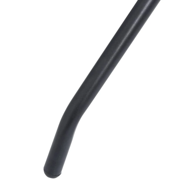 vidaXL 3- daļīgs bistro mēbeļu komplekts, alumīnijs, tekstilēns, melns