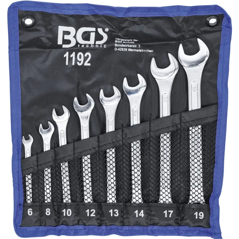 Kombinēto atslēgu komplekts - 6 - 19 mm - 8 gab.