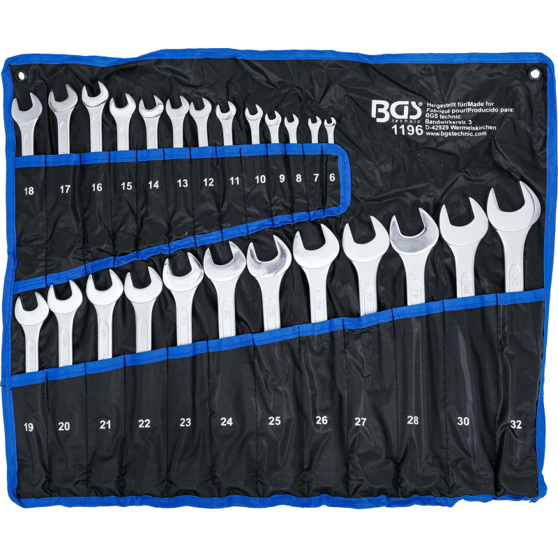 Kombinēto atslēgu komplekts - 6 - 32 mm - 25 gab.