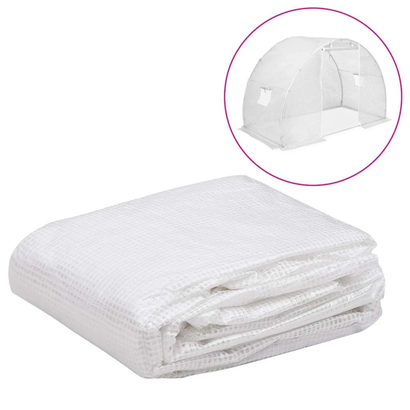 vidaXL siltumnīcas rezerves pārsegs, ,4,5 m²,, 3x1,5x2 m, caurspīdīgs