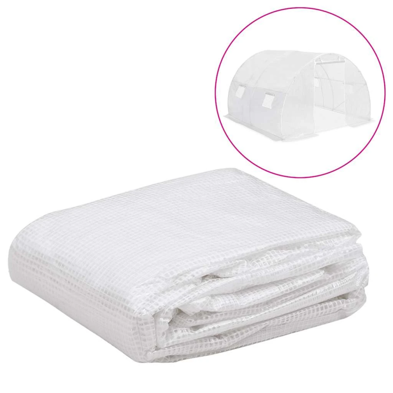 vidaXL siltumnīcas rezerves pārsegs, 9 m², 3x3x2 m, caurspīdīgs