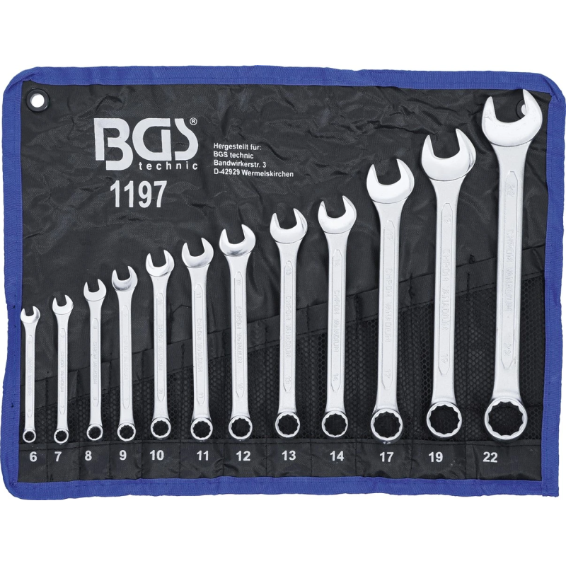 Kombinēto atslēgu komplekts - 6 - 22 mm - 12 gab.