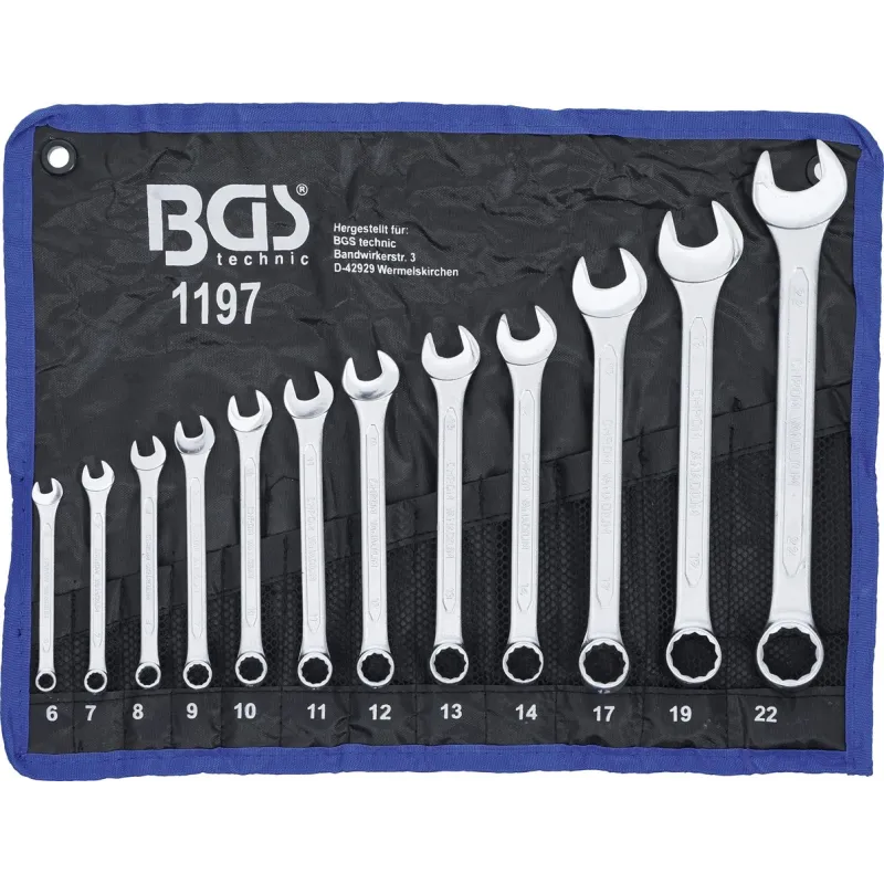 Kombinēto atslēgu komplekts - 6 - 22 mm - 12 gab.