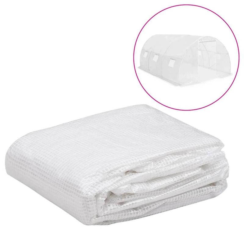 vidaXL siltumnīcas rezerves pārsegs, ,13,5 m²,, 3x4,5x2 m, caurspīdīgs