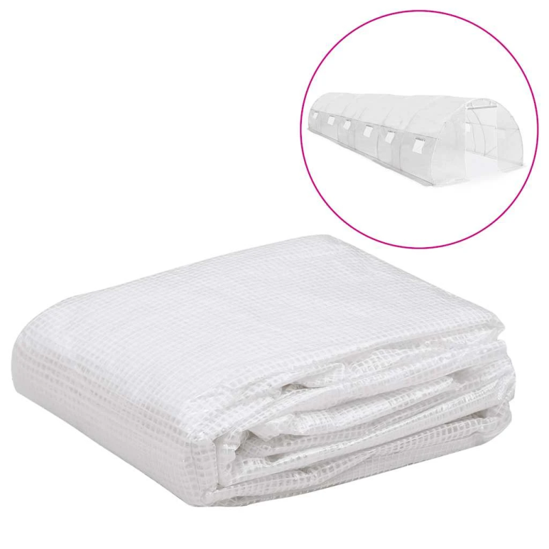 vidaXL siltumnīcas rezerves pārsegs, ,27 m²,, 3x9x2 m, caurspīdīgs