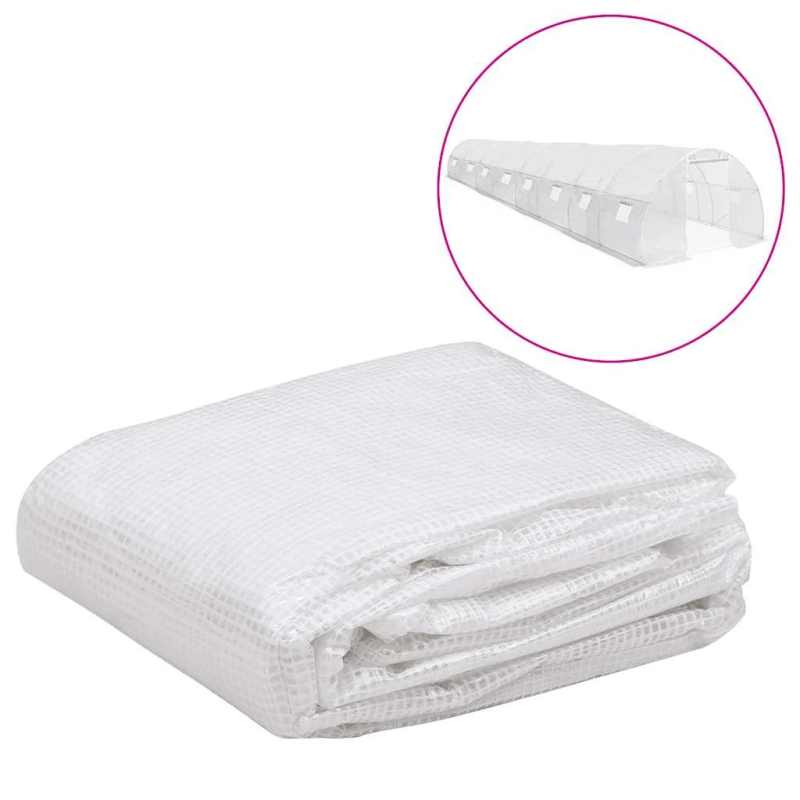vidaXL siltumnīcas rezerves pārsegs, ,36 m²,, 3x12x2 m, caurspīdīgs