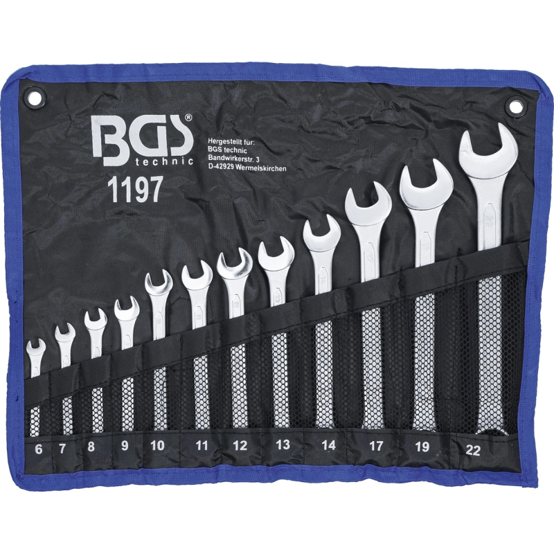 Kombinēto atslēgu komplekts - 6 - 22 mm - 12 gab.