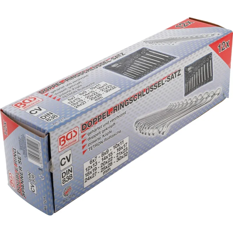 Dubulto atslēgu komplekts - ar nobīdi - 6 - 32 mm - 12 gab.