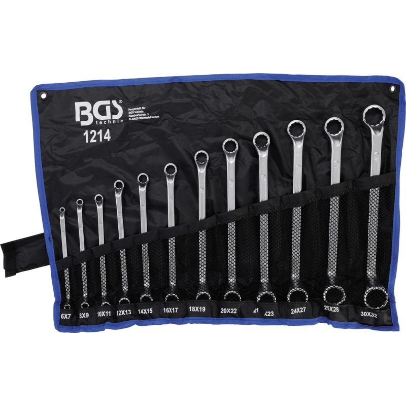 Dubulto atslēgu komplekts - ar nobīdi - 6 - 32 mm - 12 gab.