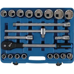 Socket Set, 12-point - 20 mm ,3-4, Drive - 21 pcs.