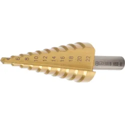 Step Drill - titanium-nitrided - DIA 4 - 22 mm