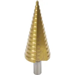 Step Drill - titanium-nitrided - DIA 4 - 32 mm