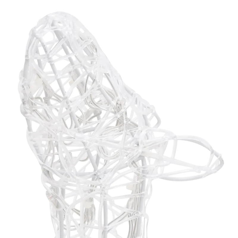 vidaXL akrila ziemeļbriežu Ziemassvētku dekorācija, 300 baltas LED