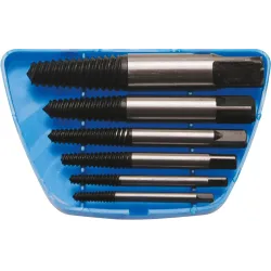 Screw Extractor Set - Sizes 1 - 6 - 6 pcs.