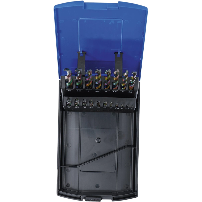 Metāla urbju komplekts HSS - 1 - 10 mm - 19 gab.