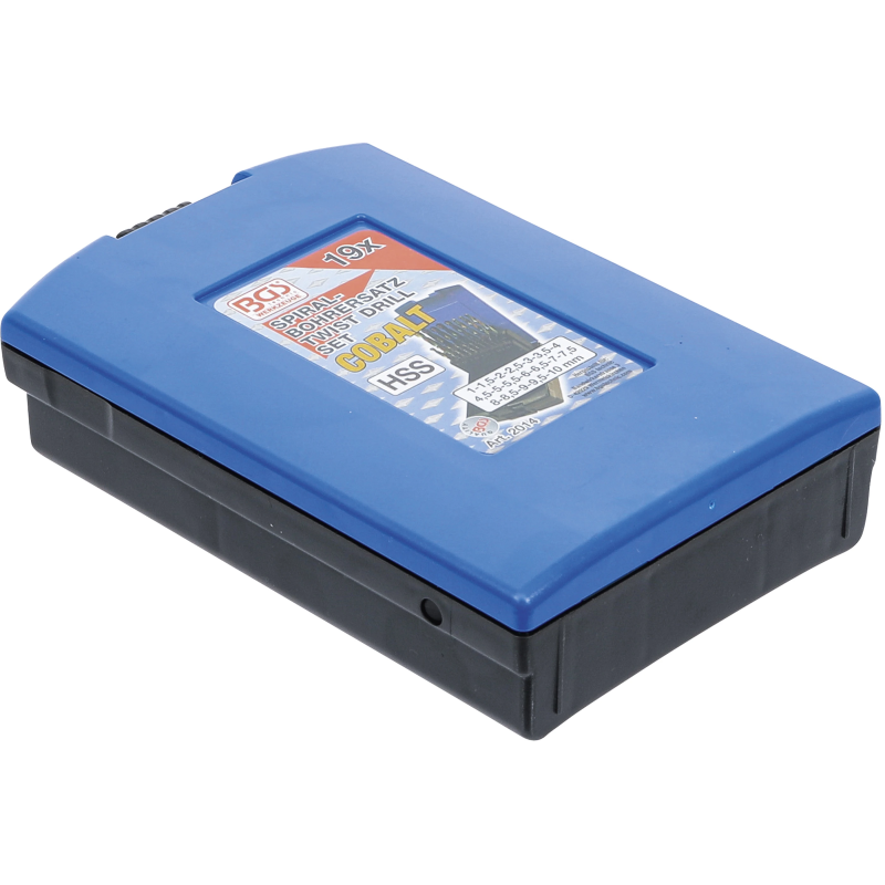 Metāla urbju komplekts HSS - 1 - 10 mm - 19 gab.