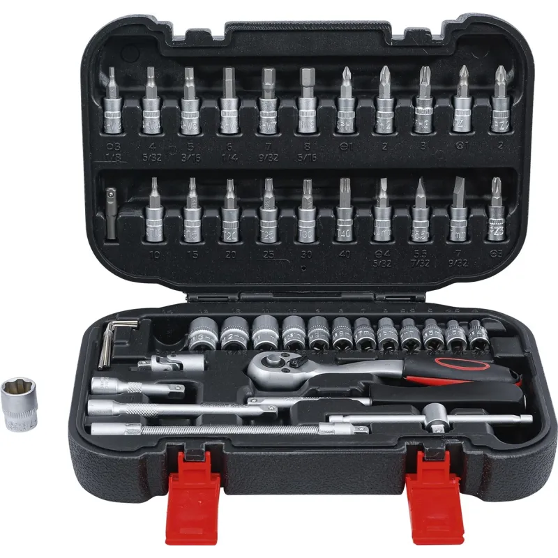 Socket Set - 6.3 mm ,1-4, Drive - 46 pcs.
