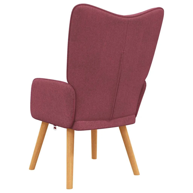 vidaXL atpūtas krēsls, vīnsarkans audums