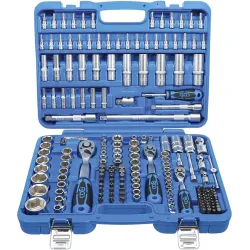 Socket Set Hexagon - 6.3 mm ,1-4, - 10 mm ,3-8, - 12.5 mm ,1-2, Drive - 192 pcs.