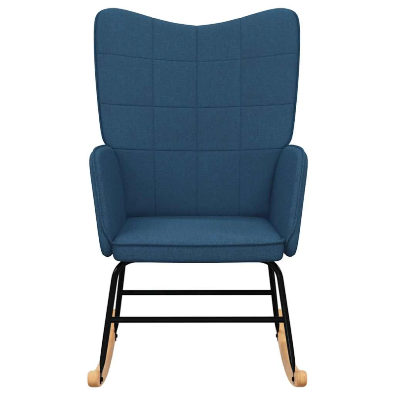 vidaXL šūpuļkrēsls, zils audums