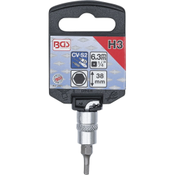 Skrūvgriežu uzgalis muciņā - 3 mm Uzgalis - 1-4" Stiprinājums