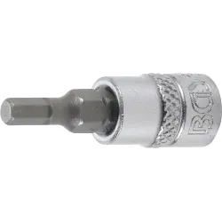 Bit Socket - 6.3 mm ,1-4, Drive - internal Hexagon 4 mm