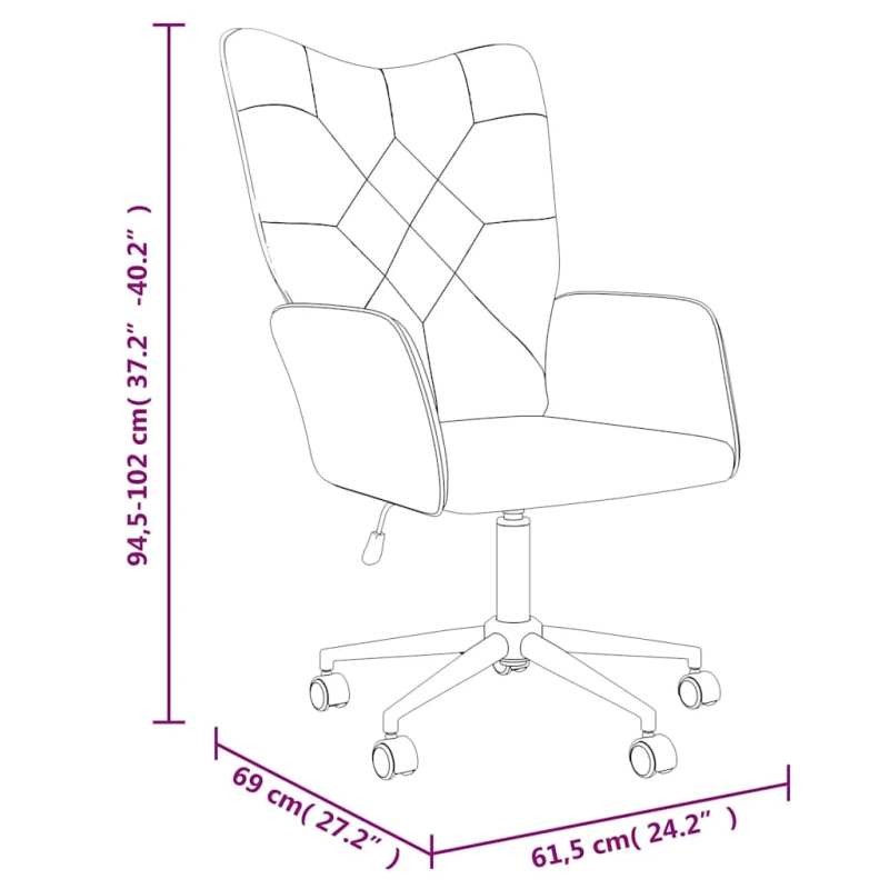 vidaXL atpūtas krēsls, tekstilmozaīkas audums