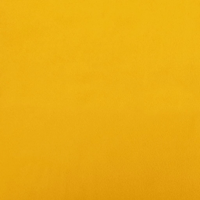 vidaXL šūpuļkrēsls ar atzveltni, dzeltens samts un masīvkoks