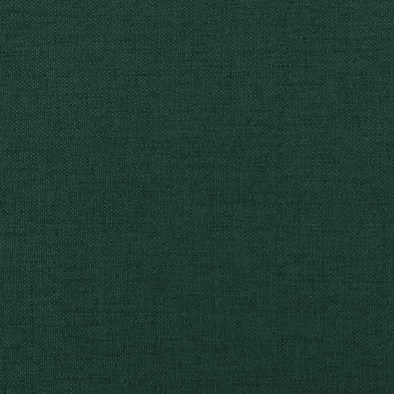 vidaXL soliņš ar koka kājām, tumši zaļš audums