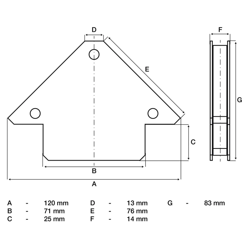3007 Magnētiskais turētājs 11kg BGS