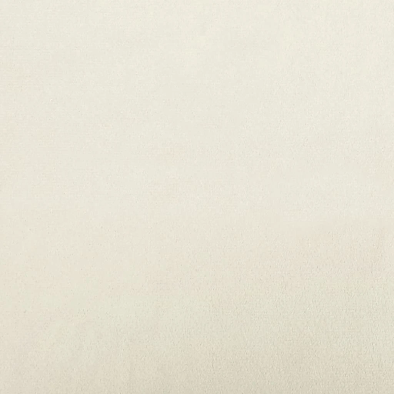 vidaXL taburete ar koka kājām, krēmkrāsas samts