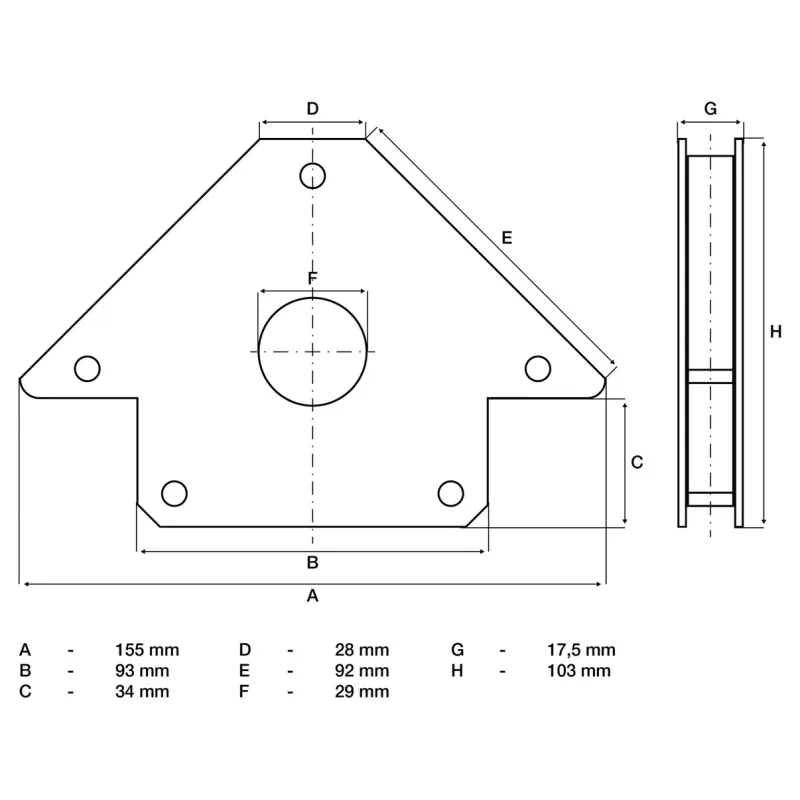 3008 Magnētiskais turētājs 22kg BGS