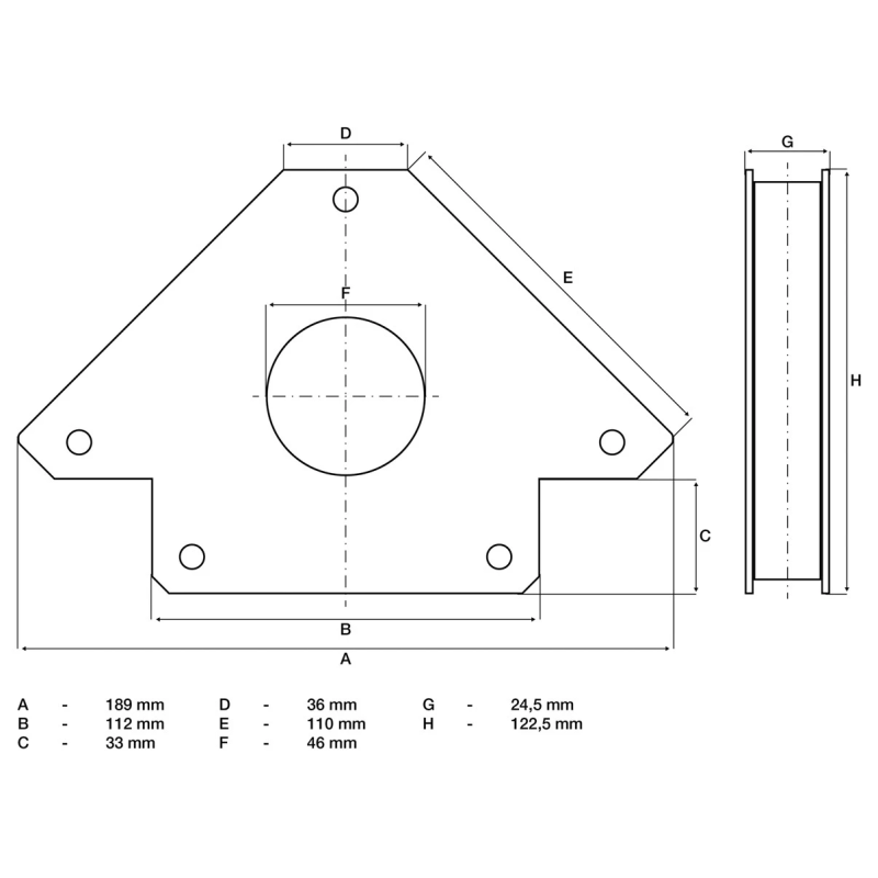 3009 Magnētiskais turētājs 32kg BGS