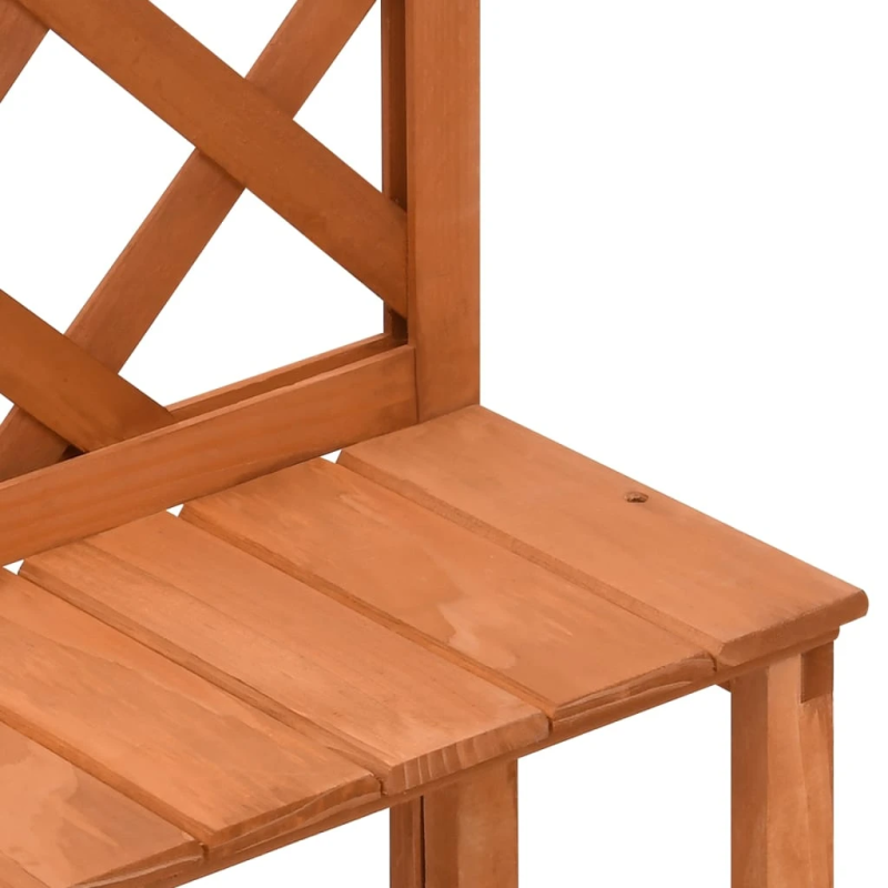 vidaXL augu plaukts ar špaleru, 70x42x115 cm, egles masīvkoks